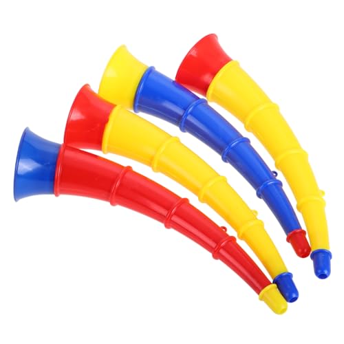 Warmhm 4 Stück Hornspielzeug Kindergarten musikalisches Partykrachmacher Trompetenspielzeug aus Ochsenhorn Trompetengeräuschemacher Trompetenhorn aus Kunststoff Warmhm 4 Stück Hornspielzeug Kindergarten musikalisches Partykrachmacher Trompetenspielzeug aus Ochsenhorn Trompetengeräuschemacher Trompetenhorn aus Kunststoff von Warmhm