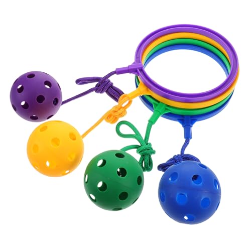 Warmhm 4 Stück Hüpfball für springseil für Outdoor hupfball für Koordinierung Flexible Springseile Sport Bälle überspringen Trainingsgeräte Übung Plastik Warmhm 4 Stück Hüpfball für springseil für Outdoor hupfball für Koordinierung Flexible Springseile Sport Bälle überspringen Trainingsgeräte Übung Plastik von Warmhm