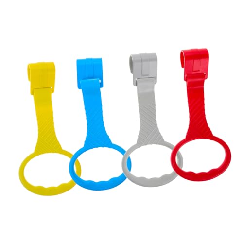 Warmhm 4 Stück Klimmzugstangen Für Den Laufstall Ringe Motor Krippe Kleinkinder Gehen Kindergarten Laufhilfe Für Babys Ziehen, Um Aufzustehen Walking Toy Plastik von Warmhm