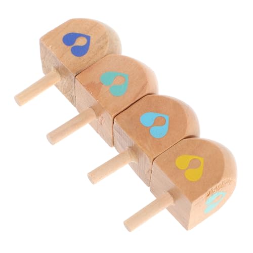 Warmhm 4-teiliges Holzspielzeug Sensorisches Gyroskop Für Jungen Und Mädchen Handbemalte Dreidels Handgefertigtes Pädagogisches Spielzeugpaket Für Chanukka Warmhm 4-teiliges Holzspielzeug Sensorisches Gyroskop Für Jungen Und Mädchen Handbemalte Dreidels Handgefertigtes Pädagogisches Spielzeugpaket Für Chanukka von Warmhm