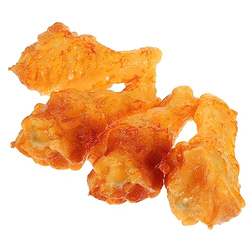 Warmhm Künstliches Huhn Modell 4 Stück Simulierte Hähnchenschenkel für Kinder Rollenspiel Küchenspielzeug Realistisches Spielessen Dekoration Warmhm Künstliches Huhn Modell 4 Stück Simulierte Hähnchenschenkel für Kinder Rollenspiel Küchenspielzeug Realistisches Spielessen Dekoration von Warmhm