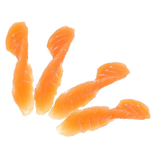Warmhm 4 Stück Künstliche Lachsfilets Realistisches Lebensmittelmodell für Dekoration Fotografie Rollenspiel für Küchen Partys Restaurants und Besondere Anlässe Warmhm 4 Stück Künstliche Lachsfilets Realistisches Lebensmittelmodell für Dekoration Fotografie Rollenspiel für Küchen Partys Restaurants und Besondere Anlässe von Warmhm