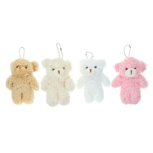 Warmhm 4 Stück Kuscheliger Mini Bär Schlüsselanhänger Plüsch Tierchen Anhänger für Taschen Hochzeiten Partys und Aprikose und Deko und Mitgebsel Warmhm 4 Stück Kuscheliger Mini Bär Schlüsselanhänger Plüsch Tierchen Anhänger für Taschen Hochzeiten Partys und Aprikose und Deko und Mitgebsel von Warmhm