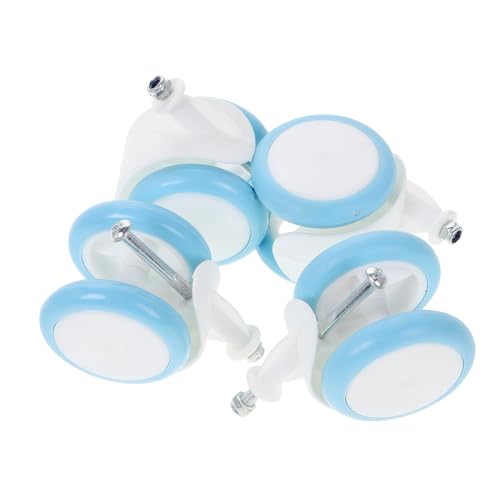 Warmhm 4 Stück Lauflernräder für Babys Kinderwagen zubehör Kleiner Wagen mit Rädern Laufrad räder tauschen Laufräder Räder für Wanderer Kindersitzspielzeug Gummi Sky-Blue von Warmhm