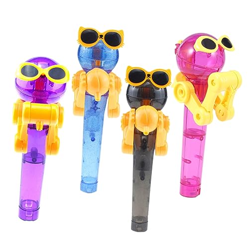 Warmhm 4 Stück Lollipop-Roboter belohnung für Spielzeugroboter Maschine spielzeuge Süßigkeiten tragbares aus Kunststoff Roboter-Lutscher-Fall Plastik Warmhm 4 Stück Lollipop-Roboter belohnung für Spielzeugroboter Maschine spielzeuge Süßigkeiten tragbares aus Kunststoff Roboter-Lutscher-Fall Plastik von Warmhm