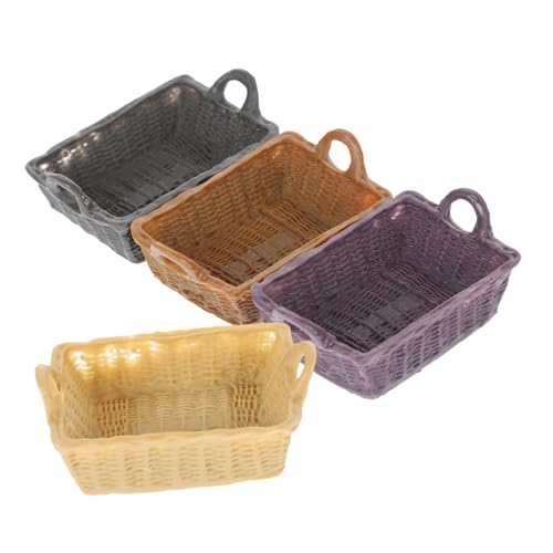 Warmhm 4 Stück Maßstab Dekorative Aufbewahrungskörbe Smokey und Smoky Hochwertige Puppenhaus Möbel Accessoires für DIY Warmhm 4 Stück Maßstab Dekorative Aufbewahrungskörbe Smokey und Smoky Hochwertige Puppenhaus Möbel Accessoires für DIY von Warmhm