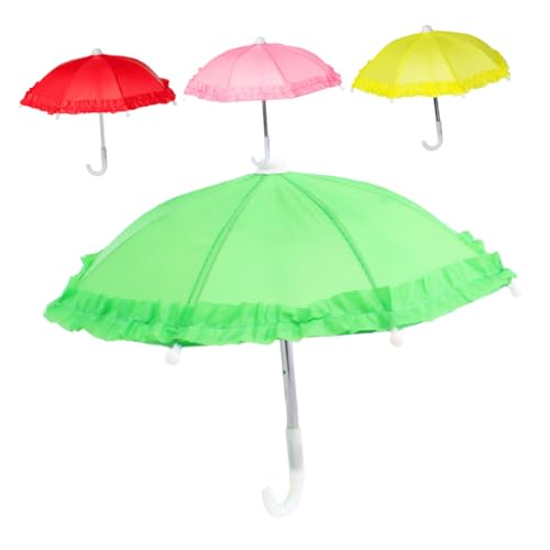 Warmhm Kleiner Regenschirm für Kinder 4 Stück Puppenschirm Spielzeug Dekoratives Miniatur Regenschirm Modell Zubehör für Puppenhaus und Fotorequisiten Warmhm Kleiner Regenschirm für Kinder 4 Stück Puppenschirm Spielzeug Dekoratives Miniatur Regenschirm Modell Zubehör für Puppenhaus und Fotorequisiten von Warmhm