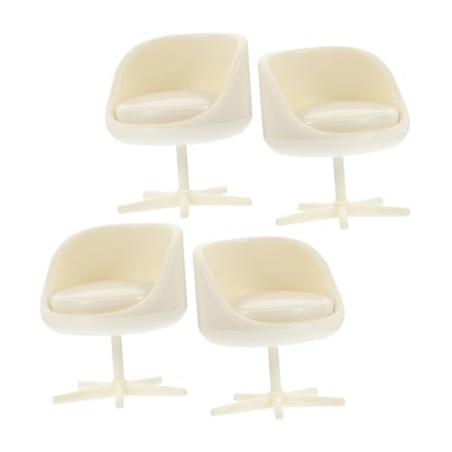 Warmhm 4 Stück Model Drehstuhl Miniatur-Stuhlmodell Desktop-Mini-Möbel entzückende Puppenmöbel entzückender Miniaturstuhl Miniatur-Hausstuhl Mini Möbel Abs Weiß Warmhm 4 Stück Model Drehstuhl Miniatur-Stuhlmodell Desktop-Mini-Möbel entzückende Puppenmöbel entzückender Miniaturstuhl Miniatur-Hausstuhl Mini Möbel Abs Weiß von Warmhm