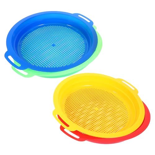 Warmhm 4 Stück Netz für Beach Toys for sandspielzeug für kinderknallzeug Kid Toys beachset Strand- -Tool Strandsandsieb Sandsieb Plastik Warmhm 4 Stück Netz für Beach Toys for sandspielzeug für kinderknallzeug Kid Toys beachset Strand- -Tool Strandsandsieb Sandsieb Plastik von Warmhm