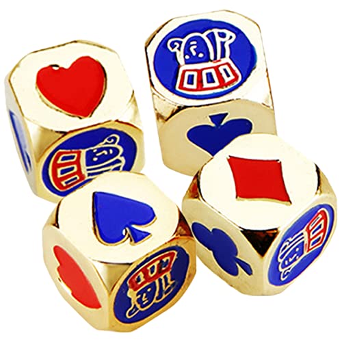 Warmhm 4 Stück Poker -metallwürfel Lustiges Spiel Mini-brettspiele Glitzerwürfel Glitzerspiel Würfel Hochzeitsdekorationen Für Haus Spielzeugspiel Spielabenddekorationen Warmhm 4 Stück Poker -metallwürfel Lustiges Spiel Mini-brettspiele Glitzerwürfel Glitzerspiel Würfel Hochzeitsdekorationen Für Haus Spielzeugspiel Spielabenddekorationen von Warmhm