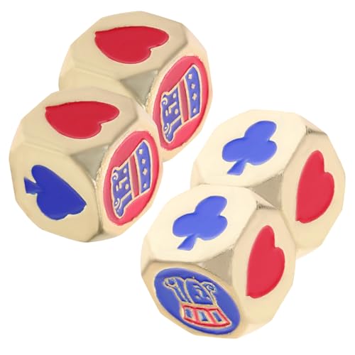 Warmhm 4 Stück Pokerwürfel aus Metall Blau Deck Würfeldekor Würfelspielzeug aus Metall Halloween-Würfel Partyspiel Metallwürfel Tischspielwürfel große Würfel Zinklegierung Golden Warmhm 4 Stück Pokerwürfel aus Metall Blau Deck Würfeldekor Würfelspielzeug aus Metall Halloween-Würfel Partyspiel Metallwürfel Tischspielwürfel große Würfel Zinklegierung Golden von Warmhm