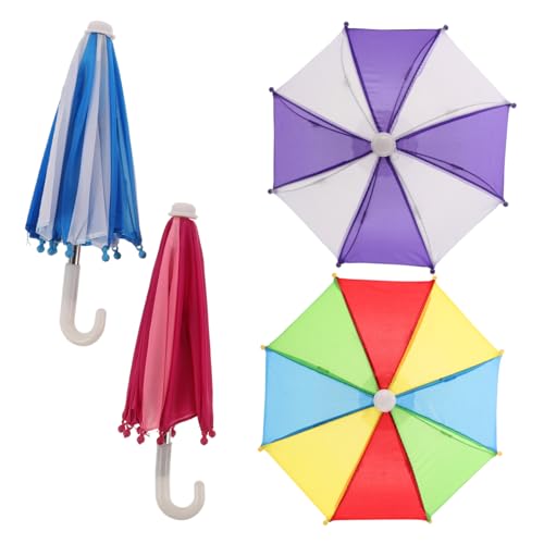 Warmhm 4 Stück Puppenschirmspielzeug Bob Kinderschirm Regenbogen Dekoration Karikatur klein Puppenhaus Regenschirm Miniaturspielzeug Mini-Regenschirm Miniaturschirm Stoff Warmhm 4 Stück Puppenschirmspielzeug Bob Kinderschirm Regenbogen Dekoration Karikatur klein Puppenhaus Regenschirm Miniaturspielzeug Mini-Regenschirm Miniaturschirm Stoff von Warmhm