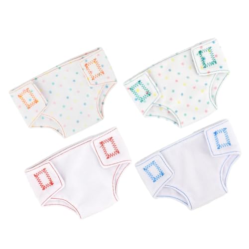 Warmhm 4 Stück Puppenunterwäsche für Puppen Panties Puppenzubehör für Kreative Rollenspiele und Puppenmode Warmhm 4 Stück Puppenunterwäsche für Puppen Panties Puppenzubehör für Kreative Rollenspiele und Puppenmode von Warmhm