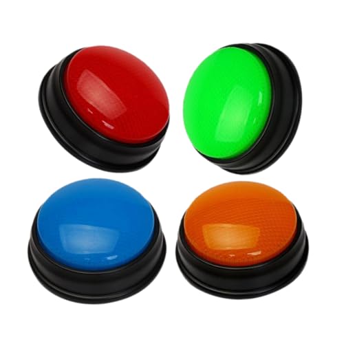 Warmhm 4 Stück Quiz Antwortknöpfe mit Licht und Sound Interaktive Lernspielzeuge für Spieleabende Klassenzimmer und Familienaktivitäten Wiederverwendbare und Einfach zu Bedienende Warmhm 4 Stück Quiz Antwortknöpfe mit Licht und Sound Interaktive Lernspielzeuge für Spieleabende Klassenzimmer und Familienaktivitäten Wiederverwendbare und Einfach zu Bedienende von Warmhm