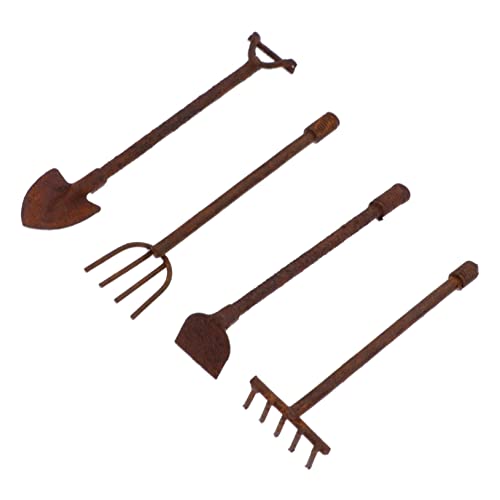 Warmhm 4 Stück Simulation von Gartengeräten Mini Anlage gartenwerkzeug gartengeräte spielzeuge Pflanzen Zubehör für den Puppenhausgarten Puppenhaus-Gartenzubehör Eisen Warmhm 4 Stück Simulation von Gartengeräten Mini Anlage gartenwerkzeug gartengeräte spielzeuge Pflanzen Zubehör für den Puppenhausgarten Puppenhaus-Gartenzubehör Eisen von Warmhm