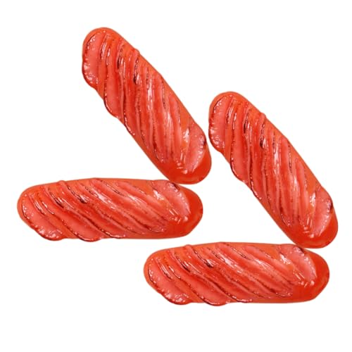 Warmhm 4 Stück Simulierte Wurst Restaurant Gefälschtes Essen Falsches Essen Miniatur Party Hot Dogs Simulation Realistisch Wurst-Modell Shop-hot-Dog-Modell Rot PVC Warmhm 4 Stück Simulierte Wurst Restaurant Gefälschtes Essen Falsches Essen Miniatur Party Hot Dogs Simulation Realistisch Wurst-Modell Shop-hot-Dog-Modell Rot PVC von Warmhm