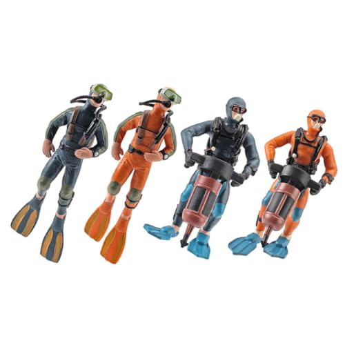 Warmhm 4 Stück Taucher Figur Realistische Aquarium Dekoration Einzigartige Unterwasser Taucher Statue für Fischtank Kreative Deko für Sandtisch Zufällige Farbe Warmhm 4 Stück Taucher Figur Realistische Aquarium Dekoration Einzigartige Unterwasser Taucher Statue für Fischtank Kreative Deko für Sandtisch Zufällige Farbe von Warmhm