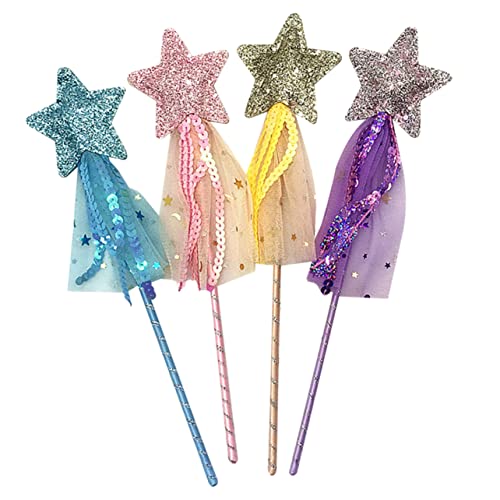 Warmhm 4 Stück Teiliges Glitzer Zauberstäbe für Handgefertigte Feenstäbe Bunten Farben für Partys Cosplay und Rollenspiele für Geburtstagsfeiern und Kreative Spiele Warmhm 4 Stück Teiliges Glitzer Zauberstäbe für Handgefertigte Feenstäbe Bunten Farben für Partys Cosplay und Rollenspiele für Geburtstagsfeiern und Kreative Spiele von Warmhm