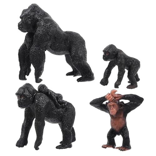 Warmhm 4 Stück Teiliges Realistische Schimpansen Tierfiguren aus Hochwertigem Lernspielzeug Kreativität und Gartendekoration für Erwachsene Warmhm 4 Stück Teiliges Realistische Schimpansen Tierfiguren aus Hochwertigem Lernspielzeug Kreativität und Gartendekoration für Erwachsene von Warmhm
