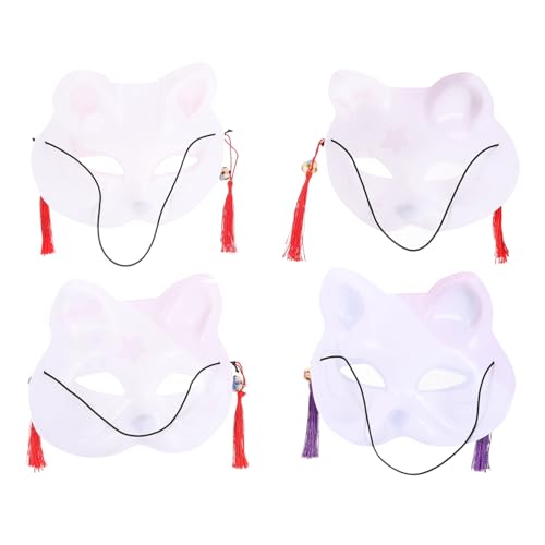 Warmhm 4 Stück Teiliges Set Katzen und Fuchs Halbgesichts Masken Langlebige Cosplay Masquerade Masken für Karneval Tanzparty Bequeme Zufällige Designs für Festival und Rollenspiel Warmhm 4 Stück Teiliges Set Katzen und Fuchs Halbgesichts Masken Langlebige Cosplay Masquerade Masken für Karneval Tanzparty Bequeme Zufällige Designs für Festival und Rollenspiel von Warmhm
