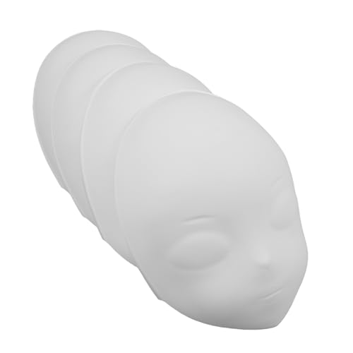 Warmhm 4 Stück Teiliges Weiße DIY Masken Unbemalte Gesichtsmasken für Karneval Halloween Kostümpartys und Kreative Handmalerei Vielseitige Bastelmasken für Erwachsene Warmhm 4 Stück Teiliges Weiße DIY Masken Unbemalte Gesichtsmasken für Karneval Halloween Kostümpartys und Kreative Handmalerei Vielseitige Bastelmasken für Erwachsene von Warmhm