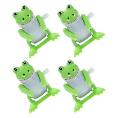 Warmhm 4 Stück Uhrwerk-Frosch- interaktives Spaßige Dekoration realistisches Froschspielzeug Halloween Aufziehspielzeug für Plastik Green Warmhm 4 Stück Uhrwerk-Frosch- interaktives Spaßige Dekoration realistisches Froschspielzeug Halloween Aufziehspielzeug für Plastik Green von Warmhm