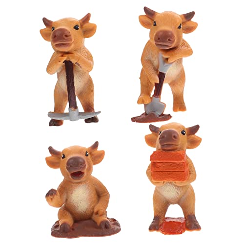 Warmhm 4 Stück Wachmodellspielzeug Arbeiten Figuren Hochlandkuh- Kinderspielzeug Mini-kühe Nutztiere Viehspielzeug Aus Kunststoff Kühe Mini-Kuh-Statue Kuhstatue Plastik Warmhm 4 Stück Wachmodellspielzeug Arbeiten Figuren Hochlandkuh- Kinderspielzeug Mini-kühe Nutztiere Viehspielzeug Aus Kunststoff Kühe Mini-Kuh-Statue Kuhstatue Plastik von Warmhm