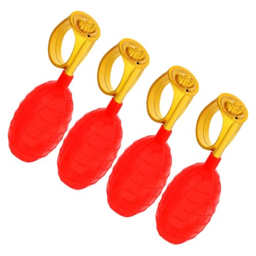 Warmhm 4 Stück Wassersprühring für die ganze Person Scherzartikel Ring Prank Wasser kniffliges Neuheit Ring Wasserring-Spiel Wasserringspielzeug Plastik rot Warmhm 4 Stück Wassersprühring für die ganze Person Scherzartikel Ring Prank Wasser kniffliges Neuheit Ring Wasserring-Spiel Wasserringspielzeug Plastik rot von Warmhm