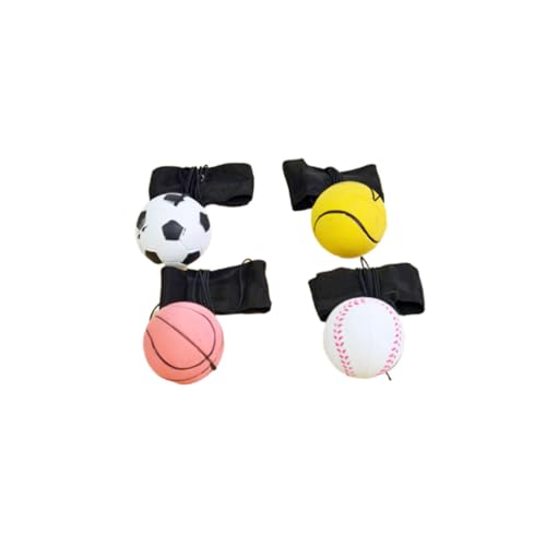 Warmhm 4 Stück Wurfball mit Elastischem Armband Kreative Stressabbau Bälle für Handgelenk Emotionale Entspannungsspielzeuge mit Schnur Zufälligen Mustern Warmhm 4 Stück Wurfball mit Elastischem Armband Kreative Stressabbau Bälle für Handgelenk Emotionale Entspannungsspielzeuge mit Schnur Zufälligen Mustern von Warmhm
