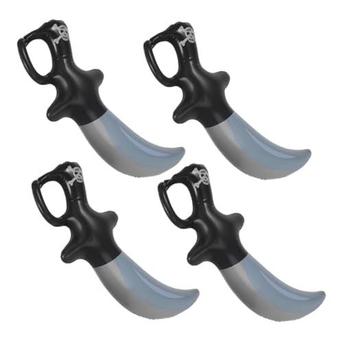Warmhm 4 Stücke Aufblasbares Piratenmesser für aufblasbares Halloween Dekorationen Sie Schwerter für Ninja Kinderspielzeug PVC Black Warmhm 4 Stücke Aufblasbares Piratenmesser für aufblasbares Halloween Dekorationen Sie Schwerter für Ninja Kinderspielzeug PVC Black von Warmhm