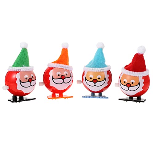 Warmhm 4 Stücke Weihnachtliches Aufziehspielzeug Teiliges mit Lustigem Design für Partys und für Jungen und Mädchen Vielseitig Einsetzbar von Warmhm