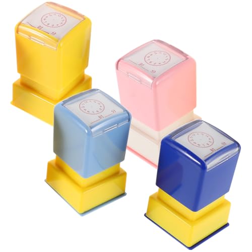 Warmhm 4 Stücke Zeit Lernen Stempel Kinder Uhr Lehrmittel Tragbare Klassenzimmer Stamper Uhr Anerkennung Spielzeug Für Schule Studenten Warmhm 4 Stücke Zeit Lernen Stempel Kinder Uhr Lehrmittel Tragbare Klassenzimmer Stamper Uhr Anerkennung Spielzeug Für Schule Studenten von Warmhm