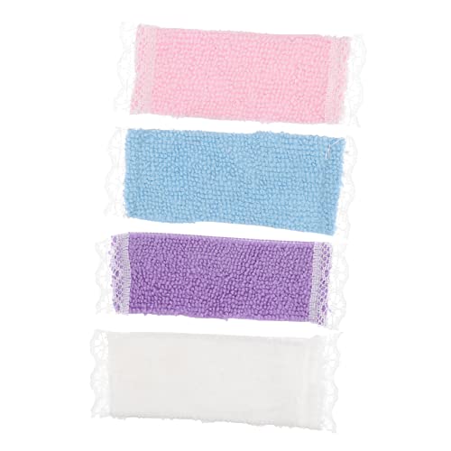 Warmhm 4pcs Mini Badetuch Spielzeug Für Puppenhaus Badetuch Modell 12 Mini Zufällige Farbe Warmhm 4pcs Mini Badetuch Spielzeug Für Puppenhaus Badetuch Modell 12 Mini Zufällige Farbe von Warmhm