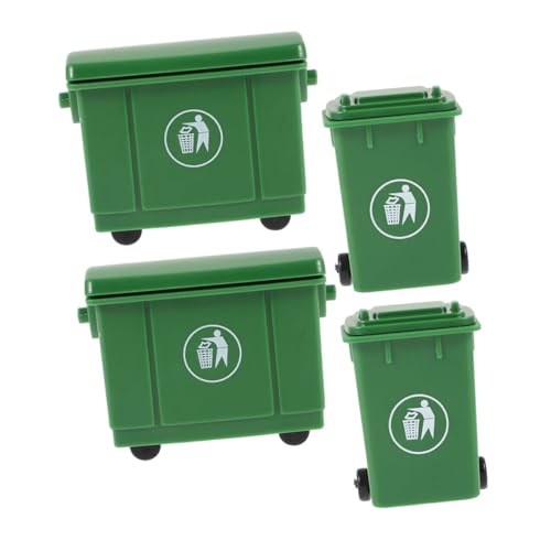 Warmhm 4 Teiliges Puppenhauszubehör Kleiner Mülleimer Mini Abfallkorb Kleiner Badezimmer Mülleimer Schreibtisch Mülleimer Stifthalter Abnehmbarer Staubeimer Miniatur Mülleimer von Warmhm