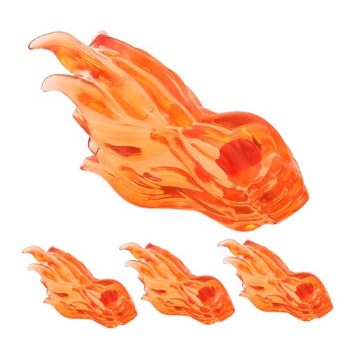 Warmhm 4-teiliges Actionfiguren-effektset: Feuerfaust-mini-bausteine ​​für Kinder, Kreatives Spielzubehör, Pädagogisches Konstruktionsspielzeug von Warmhm