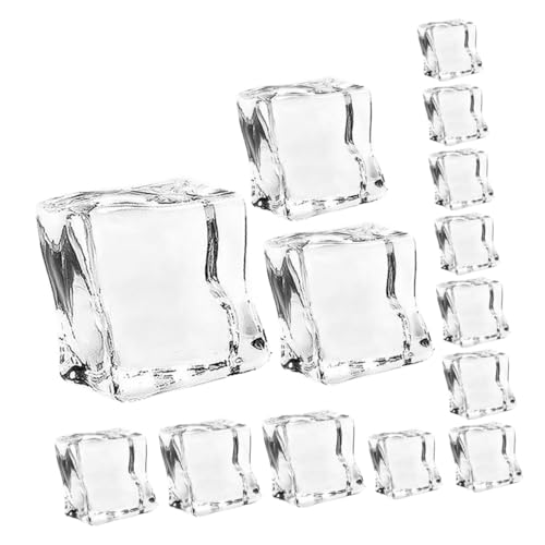 Warmhm 40 Stück Dekorative Acryl-eiswürfel, Künstliche Eissteine für Tafelaufsätze, Fotografie Und Bastelprojekte, Realistische Eiswürfel, Acryl-eiswürfel Warmhm 40 Stück Dekorative Acryl-eiswürfel, Künstliche Eissteine für Tafelaufsätze, Fotografie Und Bastelprojekte, Realistische Eiswürfel, Acryl-eiswürfel von Warmhm