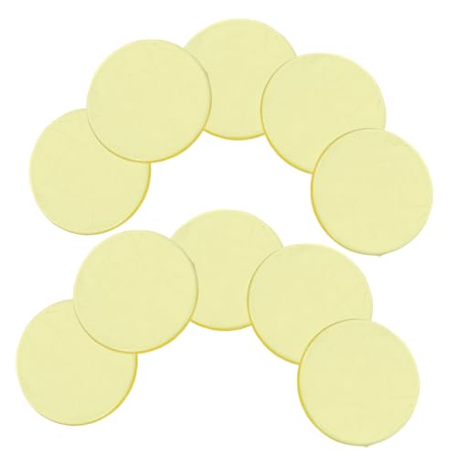 Warmhm 40 Stück Gelbe Plastik Bingo Chips Transparente Zählmarkierungen für Mathematikspiele und Bingo Zubehör für Lernaktivitäten von Warmhm