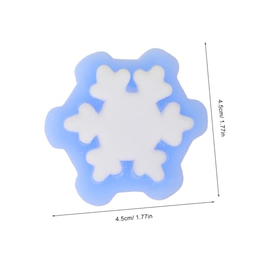 Warmhm 40 Stück Teiliges Xmas Schneeflocken Squeeze Fidget aus Flexiblem TPR Material Stressabbauend mit Glatter Oberfläche als Weihnachts Mitgebsel und Party Zufällige Designs von Warmhm