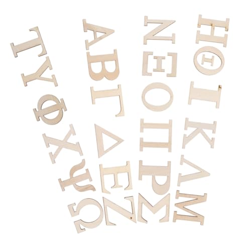 Warmhm 48 Stück Buchstaben Lernholzstück Holzbuchstaben Für Strümpfe Site Wörter Frühling DIY Buchstaben Buchstabenfliesen Buchstabenerkennung Für Den Kindergarten Alpha von Warmhm