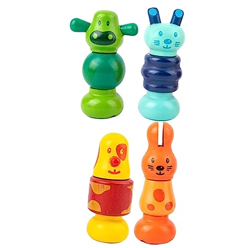 Warmhm 4Stücke Teiliges Montessori Schraubenspielzeug für Kognitive Holzbausteine für Vorschulkinder Pädagogisches Geschicklichkeit Denkfähigkeit von Warmhm