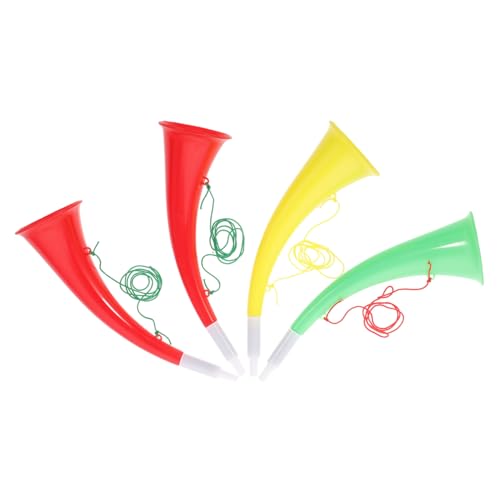 Warmhm 4stücke Lustige Musikalische Tröten Spielzeug Bunte Horn Modelle Für Junge Mädchen Cheerleading Und Sportveranstaltungen Umweltfreundliches Material Zufällige Farben von Warmhm