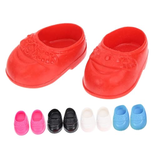 Warmhm 5 Paar Puppenschuhe Puppenzubehör Mini Schuhe Aus Kunststoff von Warmhm