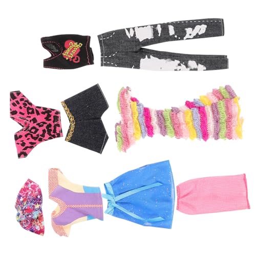 Warmhm 5 Sätze Puppenkleidungsset für Puppen Wiederverwendbare Dekorative Outfits aus Weichem für Partys Hochzeiten und Trendige Mode für Kreative Spielstunden Warmhm 5 Sätze Puppenkleidungsset für Puppen Wiederverwendbare Dekorative Outfits aus Weichem für Partys Hochzeiten und Trendige Mode für Kreative Spielstunden von Warmhm