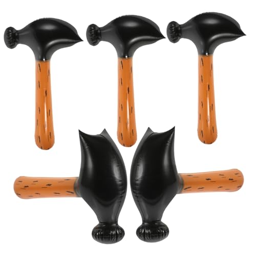 Warmhm Aufblasbarer Hammer Spielzeug 5 Stücke PVC Poolparty Hammer für Kinder Dekorative Spielzeuge Lustige Hammerspielzeuge für Geburtstagsfeiern Halloween und Kostümpartys von Warmhm