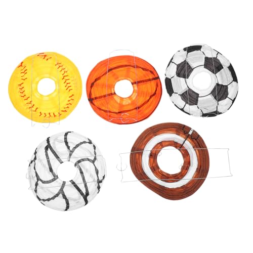 Warmhm 5 Stück Basketball-fußball-laternenanhänger Fußball Geburtstagsfeier Dekorationen Basketballdekor Hängelaternen Für Sportbälle Dekorationen Für Fußballpartys Fußballdekor Papier Warmhm 5 Stück Basketball-fußball-laternenanhänger Fußball Geburtstagsfeier Dekorationen Basketballdekor Hängelaternen Für Sportbälle Dekorationen Für Fußballpartys Fußballdekor Papier von Warmhm
