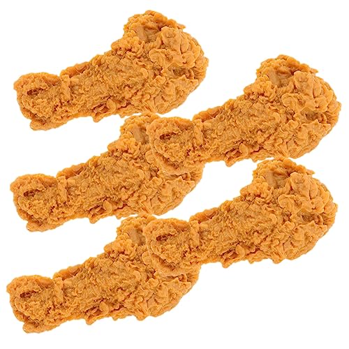 Warmhm 5 Stück Fake Hähnchenbeine Deko Modelle für Küchenornamente Realistische Drumstick Simulationen für Schaufenster und Fotorequisiten von Warmhm