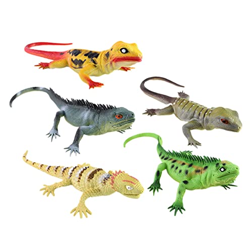 Warmhm 5 Stück Geräuschsimulierte Eidechsen Lustige Desktop Deko Figuren für Realistische Reptilien Ornamente für Zuhause und Büro Zufällige Farben Warmhm 5 Stück Geräuschsimulierte Eidechsen Lustige Desktop Deko Figuren für Realistische Reptilien Ornamente für Zuhause und Büro Zufällige Farben von Warmhm