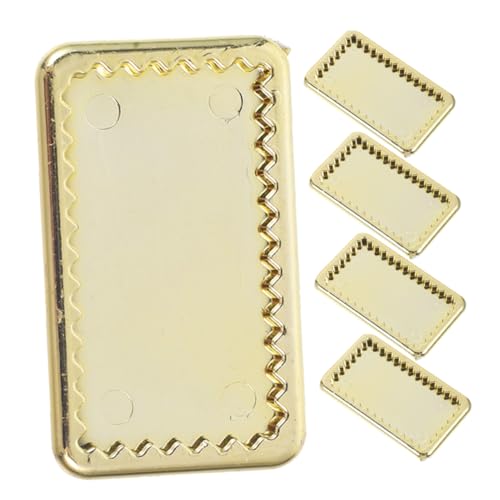 Warmhm 5 Stück Goldene Plattenspielzeug Mini Weihnachten Zubehör für Puppenhäuser LED Dekoration kleine Teller Puppenhaus Geschirr winziges Tablettmodell Plastik Warmhm 5 Stück Goldene Plattenspielzeug Mini Weihnachten Zubehör für Puppenhäuser LED Dekoration kleine Teller Puppenhaus Geschirr winziges Tablettmodell Plastik von Warmhm