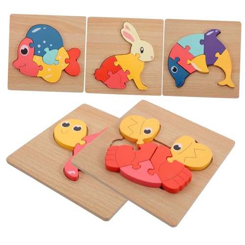 Warmhm 5 Stück Holzpuzzle Teiliges Lernspielzeug für Tier und Verkehrsformen Montessori Holzspielzeug Kreativität und Motorischen Fähigkeiten für Vorschulkinder Warmhm 5 Stück Holzpuzzle Teiliges Lernspielzeug für Tier und Verkehrsformen Montessori Holzspielzeug Kreativität und Motorischen Fähigkeiten für Vorschulkinder von Warmhm