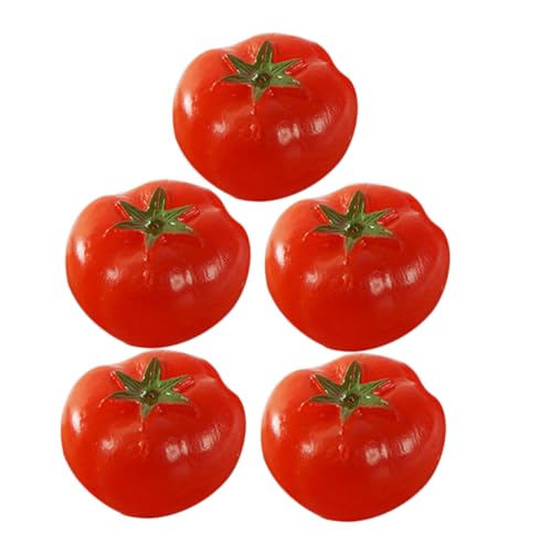 Warmhm 5 Stück Kirschtomatenmodell Modelle Wunder- gefälschte Tomate Mini-Kunsttomaten- kleine Tomaten künstliche Miniaturtomate Simulation Tomate simuliertes Gemüse PVC rot Warmhm 5 Stück Kirschtomatenmodell Modelle Wunder- gefälschte Tomate Mini-Kunsttomaten- kleine Tomaten künstliche Miniaturtomate Simulation Tomate simuliertes Gemüse PVC rot von Warmhm